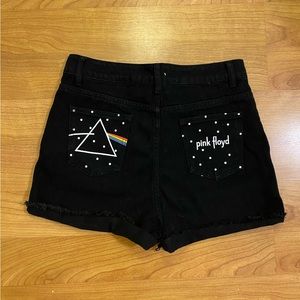 Pink Floyd The Dark Side of the Moon Denim Shorts